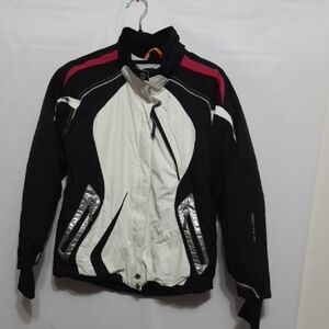 OBERMEYER JUNIOR'S 14 Black/ White with Pink Accents SKI Jacket